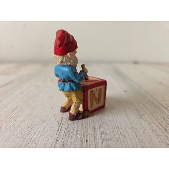 Vintage elf black painting toy figurine village Xmas decor - Picture 4 of 8